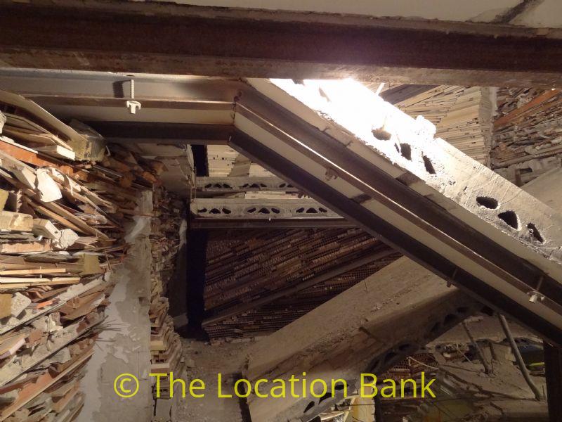 demolished house