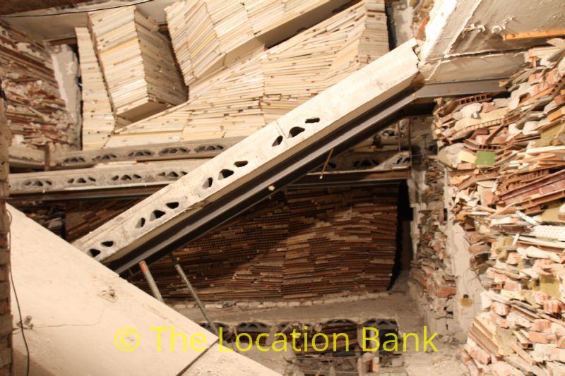 demolished house