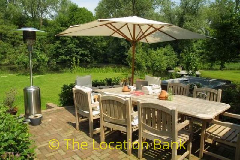terras in Garten