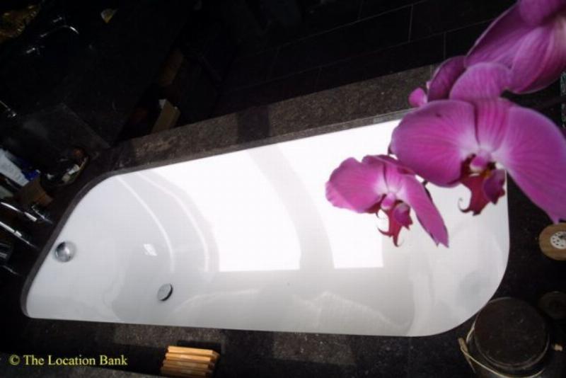 Black Badezimmer