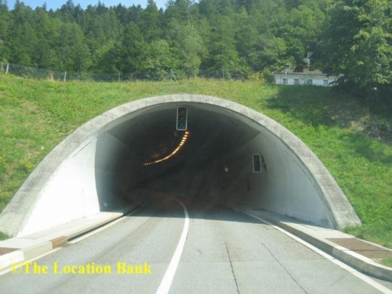 highway through Tunnel in Switserland