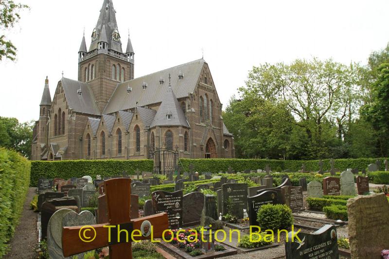 Church seen from the Friedhof
