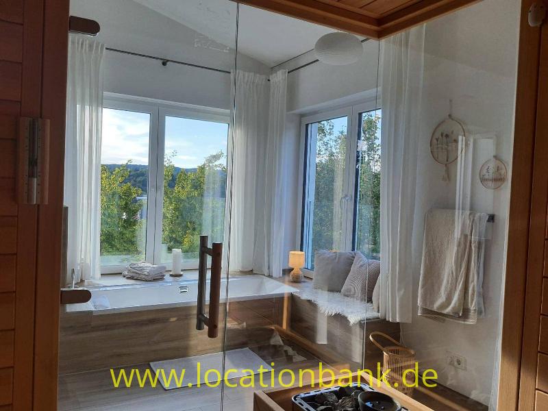 Blick aus der Sauna