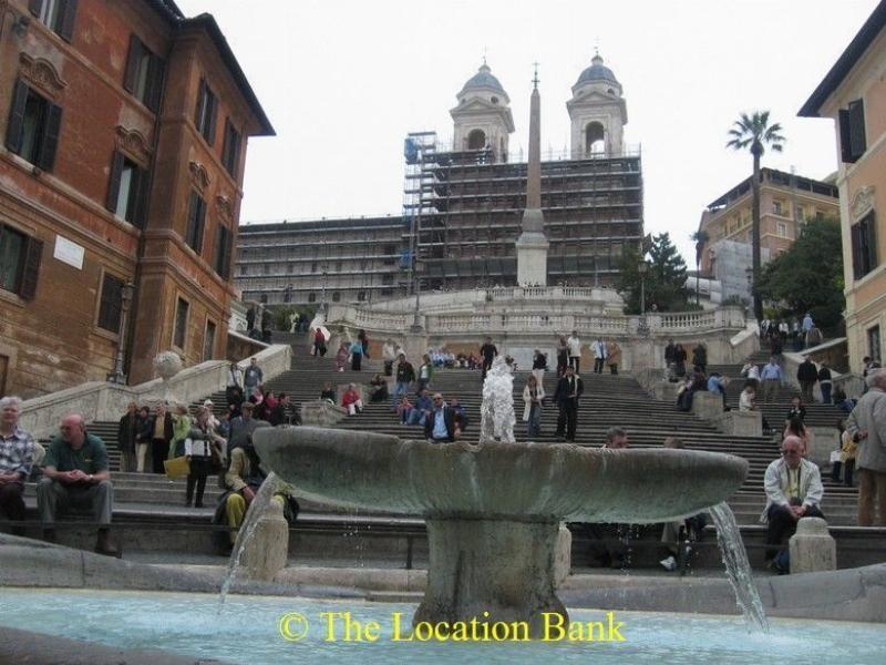 Treppe und fountain