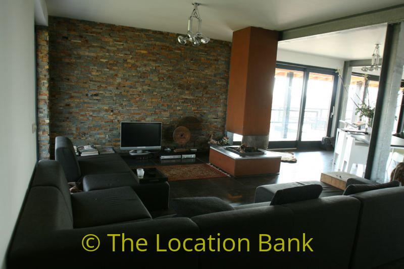 Wohnzimmer mit fire place