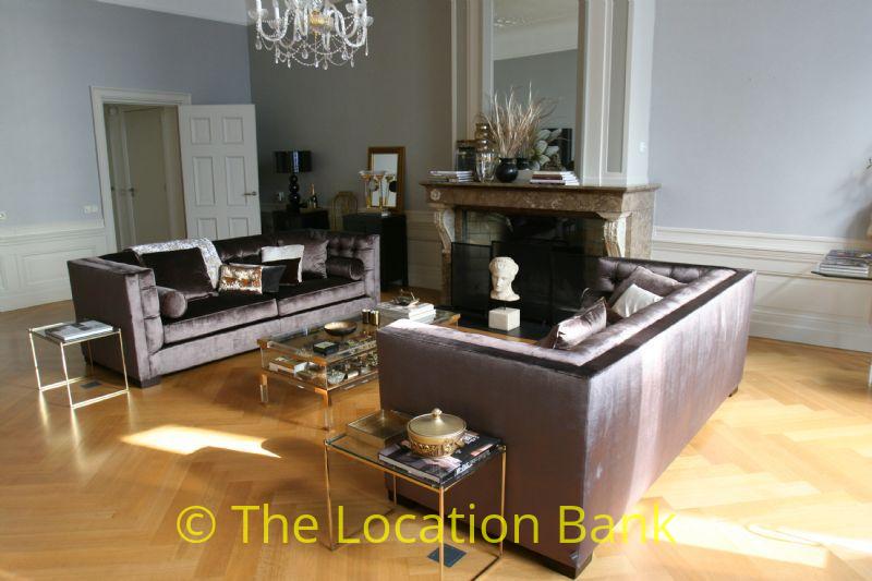 Wohnzimmer mit fire place