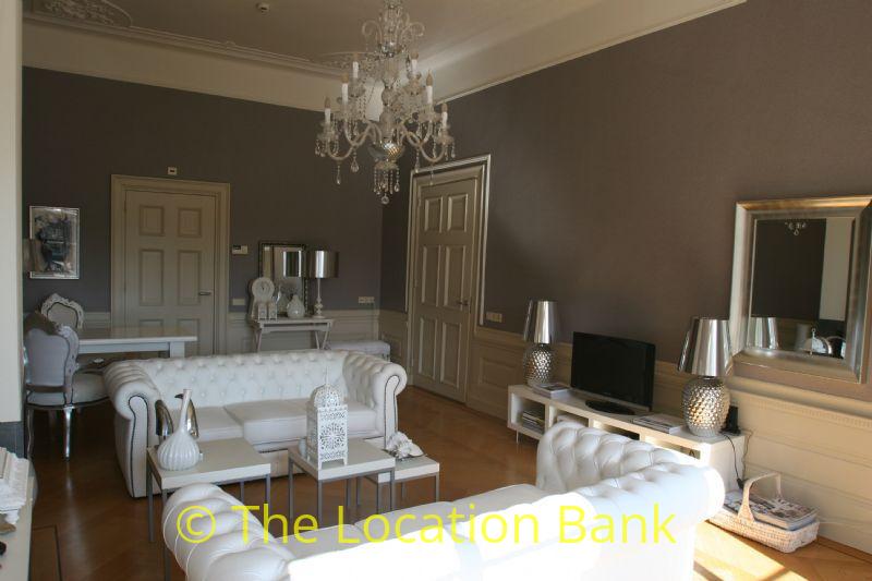 Wohnzimmer mit fire place