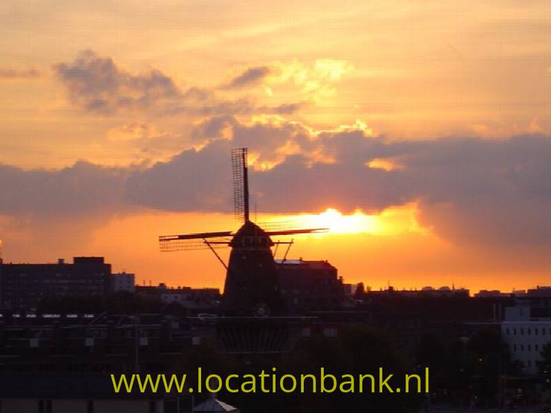 uitzicht westzijde op molen De Gooijer