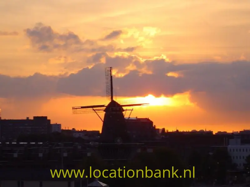 uitzicht westzijde op molen De Gooijer