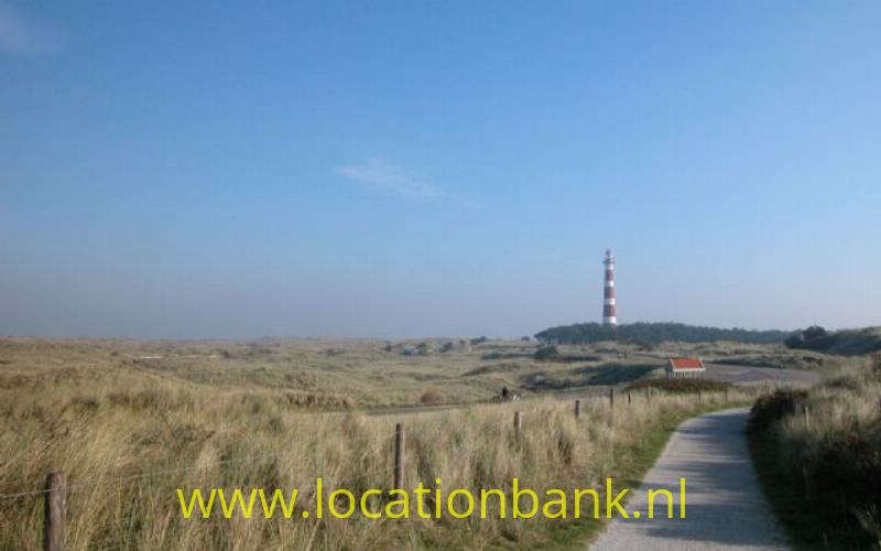 duinen met vuurtoren