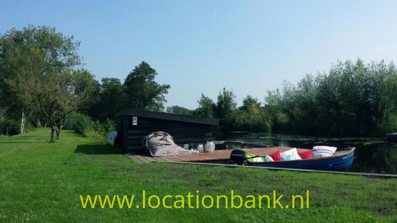 botenhuis, steiger en tuin