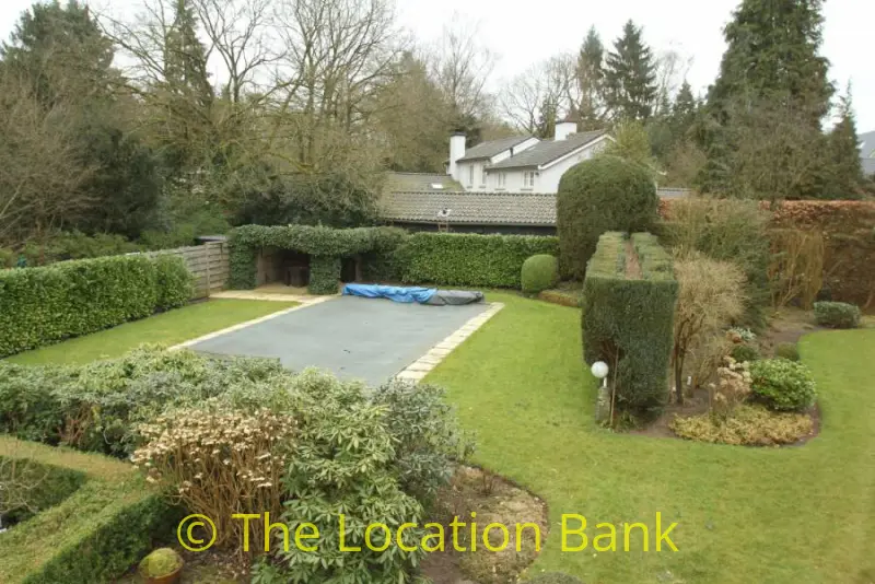 zwembad in winterstand