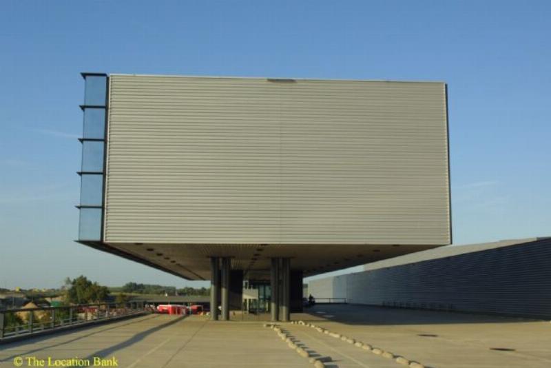 Modern grafisch gebouw