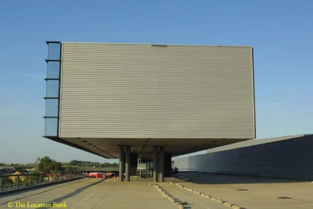 Modern grafisch gebouw