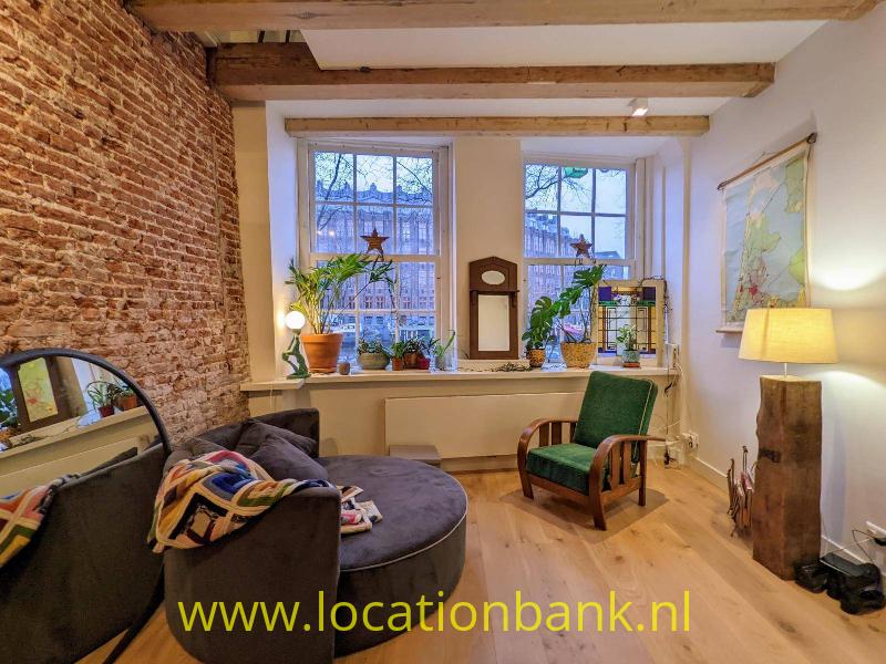 Amsterdams Appartement bakstenen muur