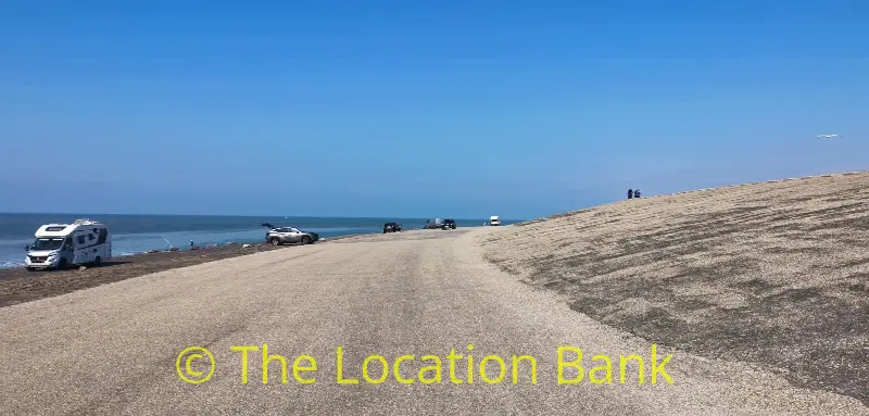 weg langs de zee