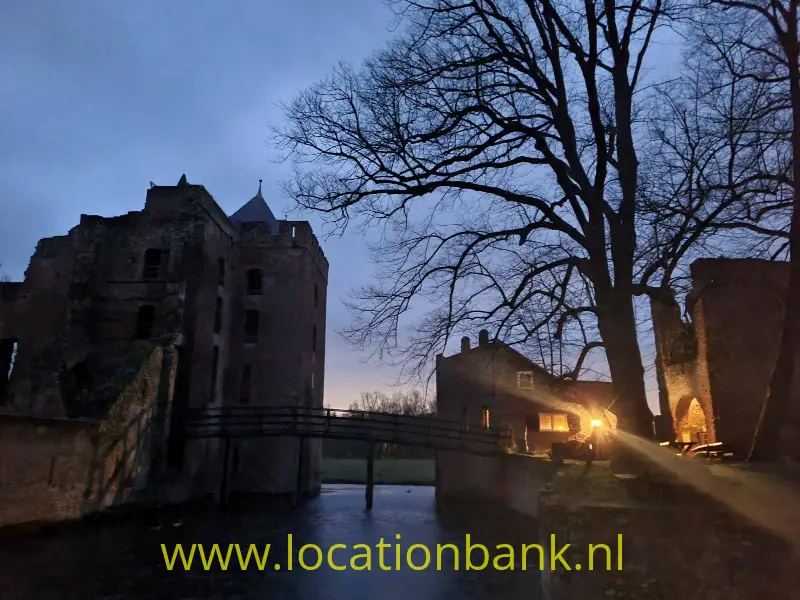 Slotgracht zonsondergang