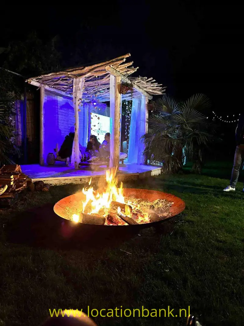 Ibize-style prieel by night