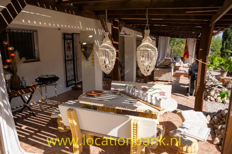 zonnig terras