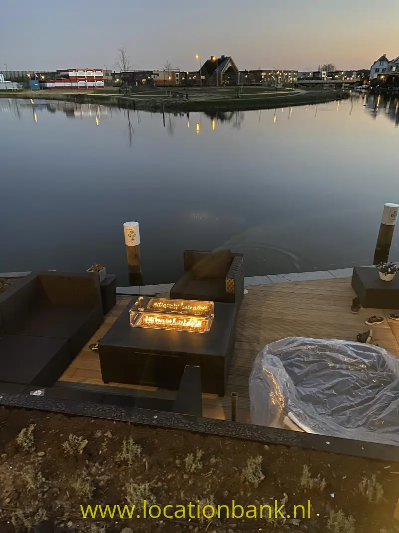 Buiten openhaardvuur