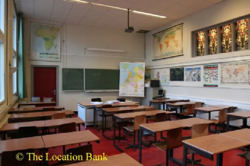 Middelbare school klaslokaal