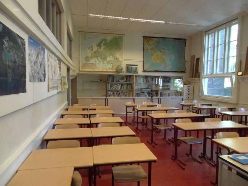 Middelbare school klaslokaal