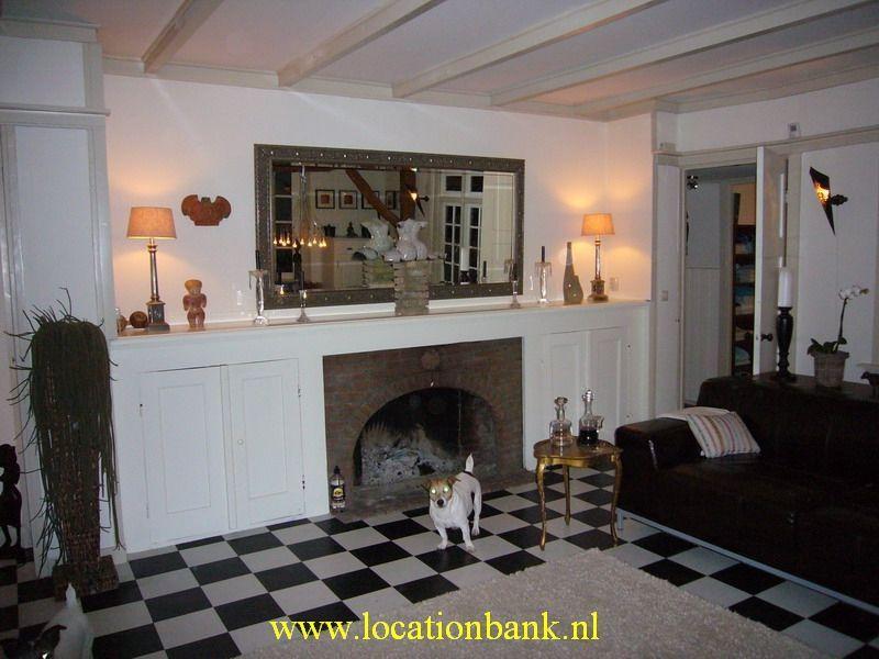 Huiskamer met open haard