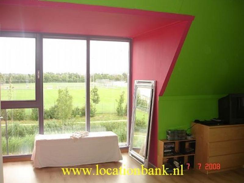 groene roze slaapkamer