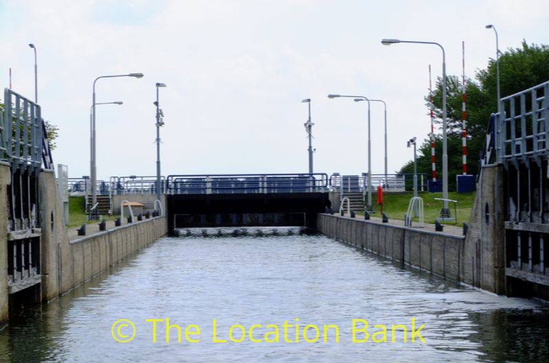 sluis met zeer groot verval