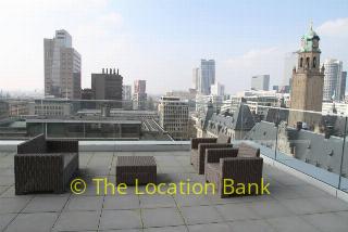 roof roof Terrasse skyline Rotterdam view