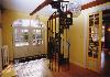 old fashioned spiral staircase