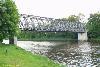 Antique prewar iron onelane bridge