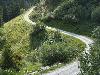 Dirt road in the mountains. Valley road