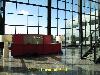 Balie entree hal trap glas glaswand zakelijk receptie