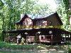 Front of wooden Cabin