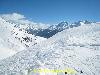 Ski run and ski lift in the mountains