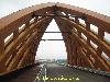 Modern wooden bridge