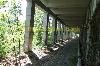 Deserted abandoned railway tunnel with no rail