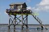 Wooden house at the sea