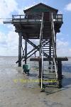 Wooden house at the sea