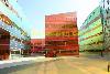 Colourfull Architecture which changes colour mit the position of the sun