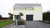 modern architectural white villa mit Garage