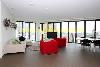 modern Dachboden mit view over rotterdam city Skyline