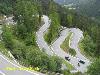 Windy mountain Stra&szlig;e in Switzerland mountain pass