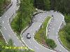 Windy mountain Stra&szlig;e in Switzerland mountain pass