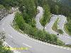 Windy mountain Stra&szlig;e in Switzerland mountain pass