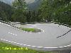 Windy mountain Stra&szlig;e in Switzerland mountain pass