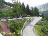 Windy mountain Stra&szlig;e in Switzerland mountain pass