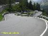 Windy mountain Stra&szlig;e in Switzerland mountain pass
