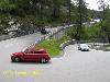 Windy mountain Stra&szlig;e in Switzerland mountain pass
